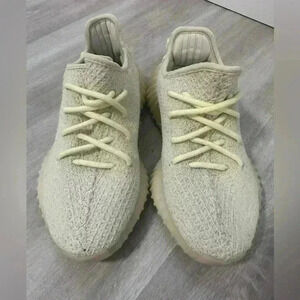 Adidas Yeezy Boost 350 v2 Butter Athletic Shoe, Men kids Sz 6 Knit, Gum Sole